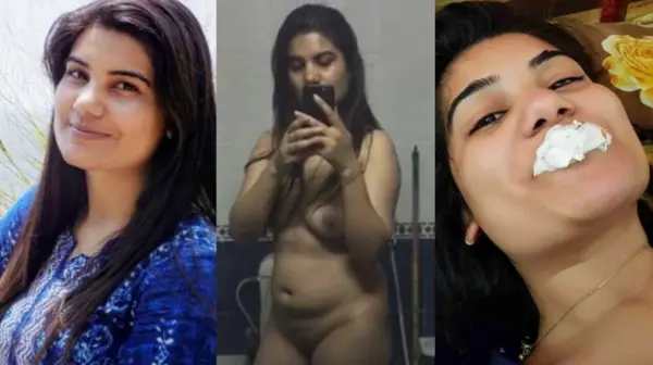 Girlfriend Mirror Selfie Fingering Pussy