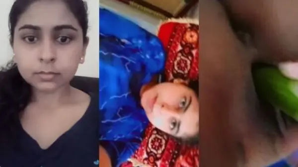 Desi Girl Cucumber in her Pussy